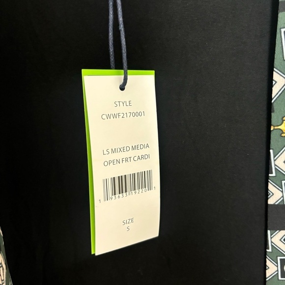 C. Wonder NWT Mixed Media Open Front Cardigan - Picture 10 of 11